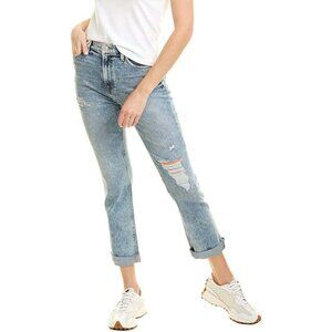 HUDSON Jeans Holly High-Rise Straight Crop in Blue Swan Blue Swan Size 26x27